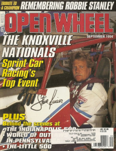 OPEN WHEEL 1994 SEPT - ROBBIE STANLEY, KNOXVILLE NATIONALS HISTORY, G STANTON